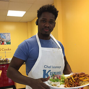 Owner Ahmed Omar calls Kismayo Kitchen "multicultural cuisine," but it has a distinctive flavor of his native Somalia. While Kismayo (named for a city in Somalia) serves vegan food to the all-American Philly cheesesteak sandwich, the menu also highlights cuisine from Omar's East African homeland. Omar opened his 23-seat restaurant in 2018 and has been surprising and delighting customers with his cuisine ever since.